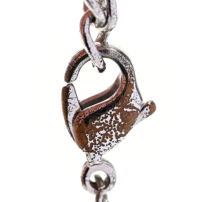 Christian Dior Metal Crystal CD Logo Pendant Necklace Silver Gold 5 of 6