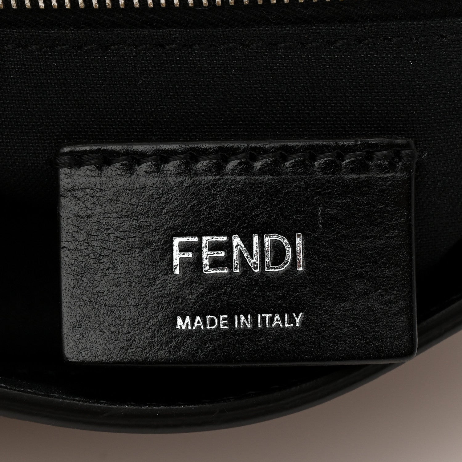 Fendi Vitello Grace Suede FF 1974 Embossed Mini Expandable Flap