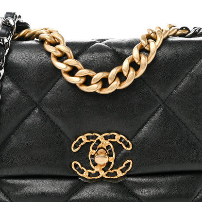 Chanel Lambskin Quilted Medium Chanel 19 Flap Black 8 of 10