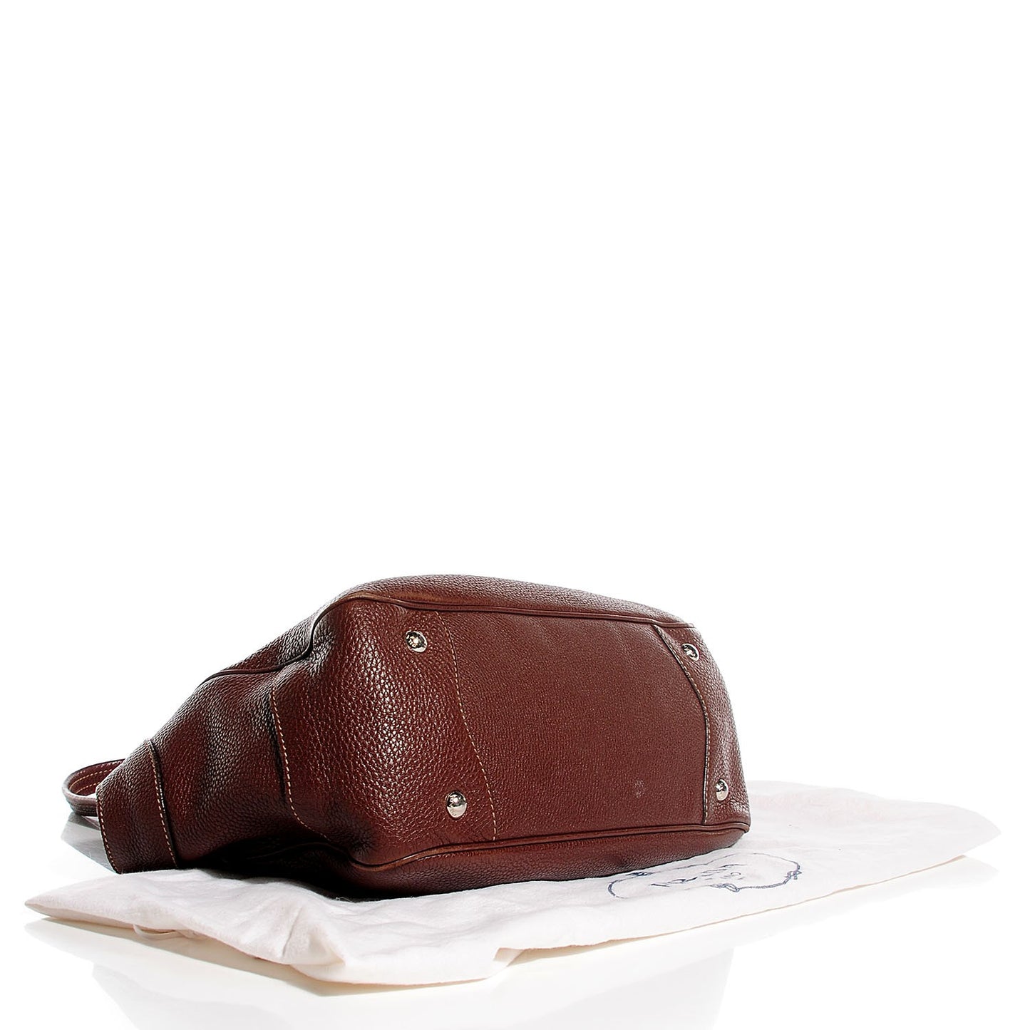 Vitello Daino Small Tote Bruciato