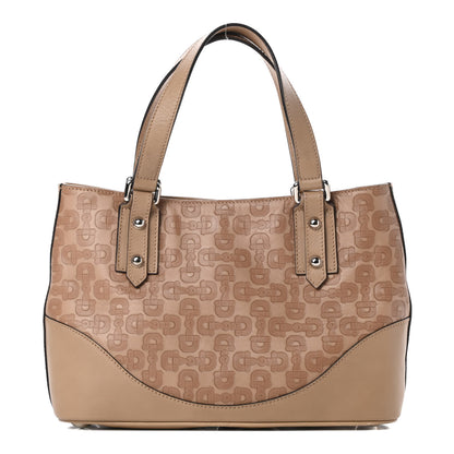 Gucci Calfskin Horsebit Embossed Tote Light Brown 1 of 12