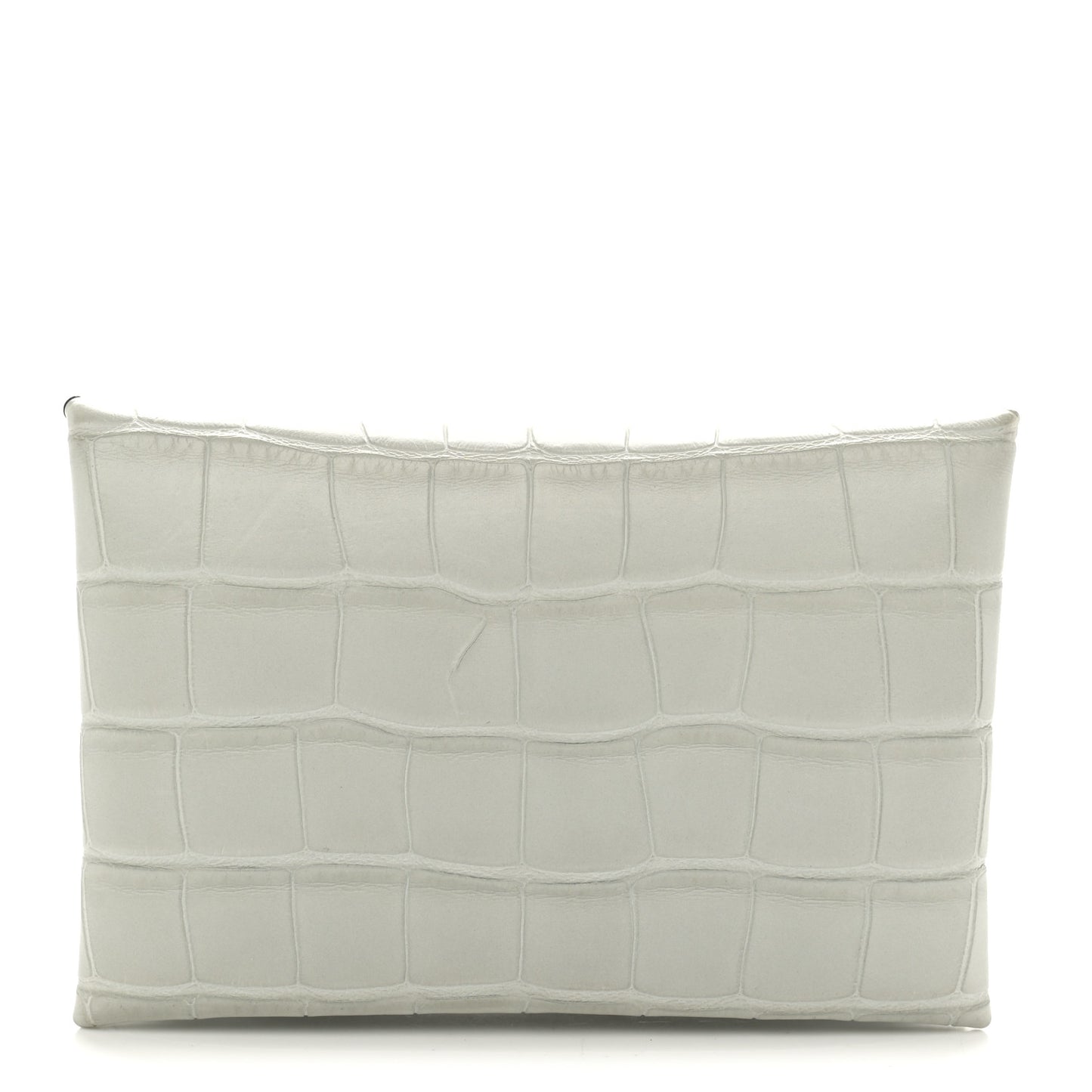 Matte Alligator Calvi Card Case Vert Peppermint