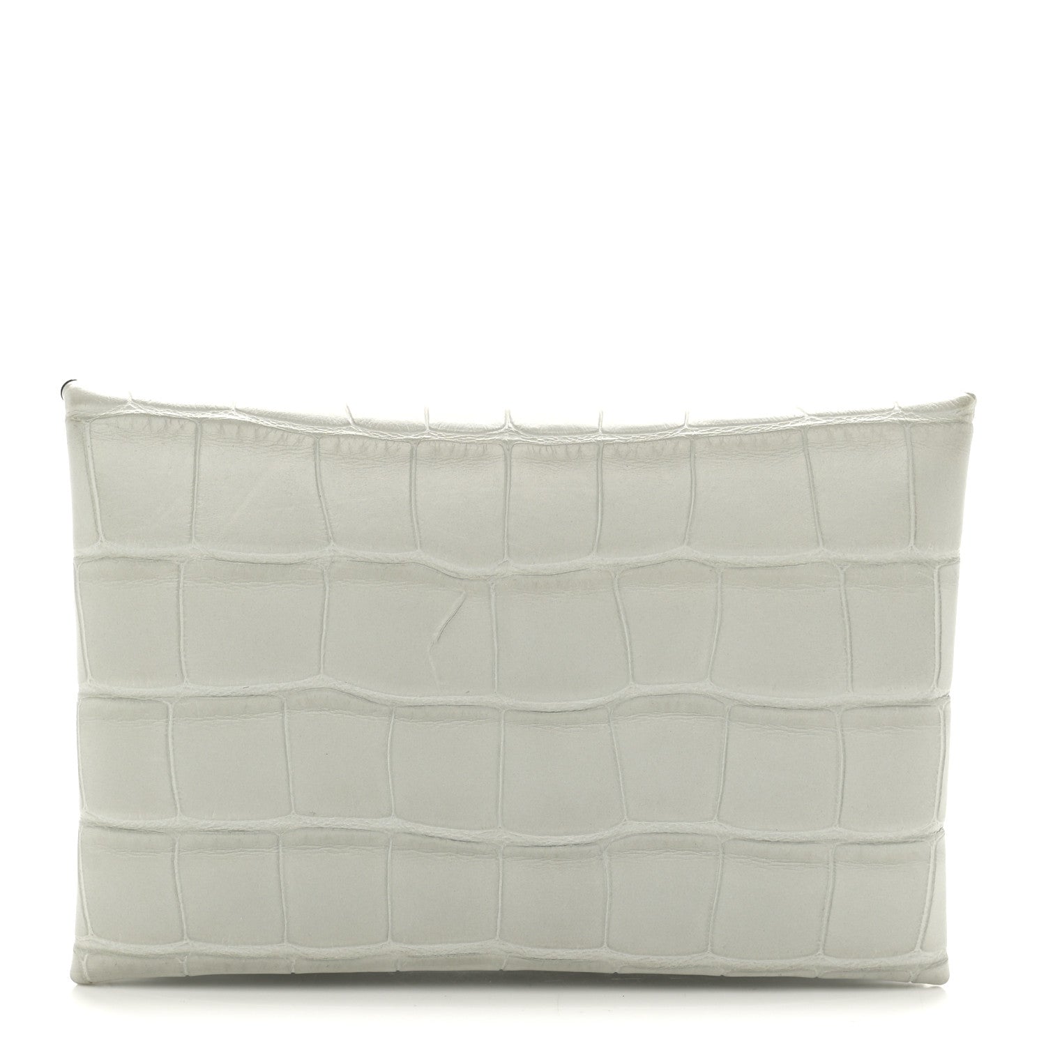 Hermes Matte Alligator Calvi Card Case Vert Peppermint 1 of 7