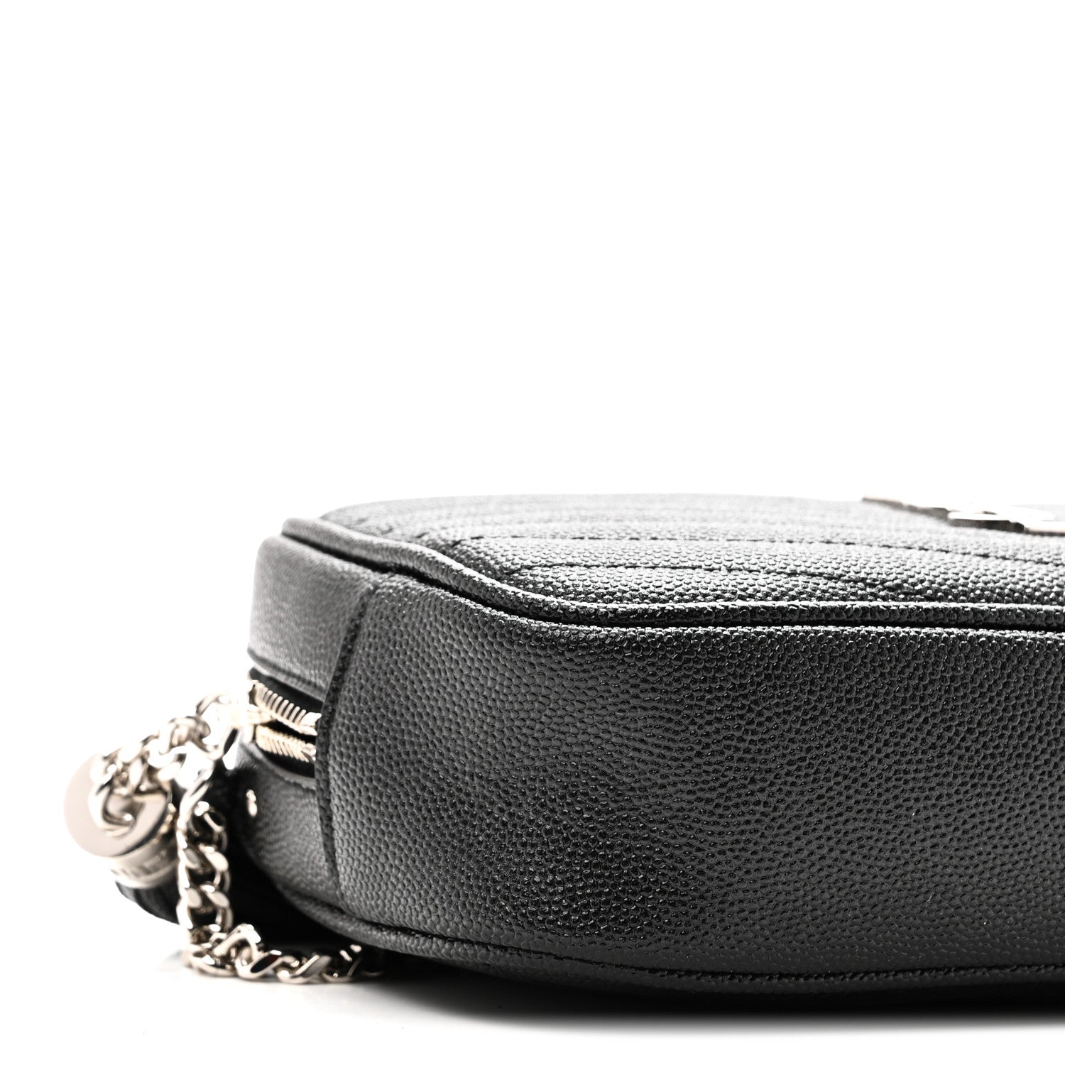 Saint Laurent Grain De Poudre Matelasse Monogram Mini Lou Camera Bag Black 9 of 11