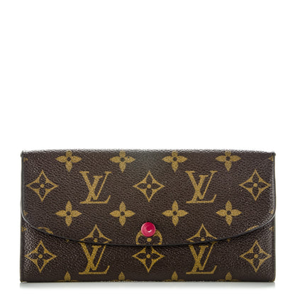 Louis Vuitton Monogram Emilie Wallet Fuchsia 1 of 8