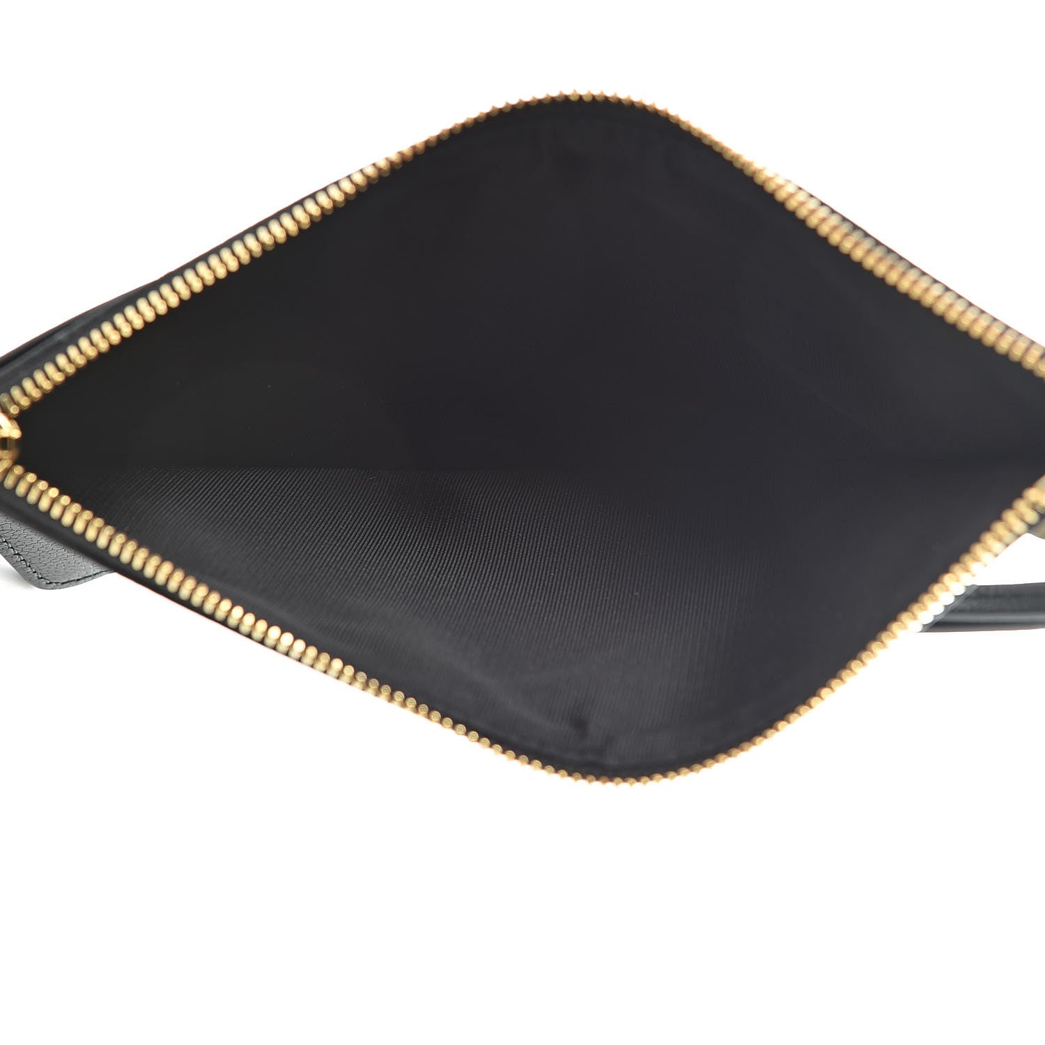 Givenchy Calfskin GV3 Wristlet Zip Card Holder Black Grey 5 of 10