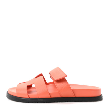 Hermes Epsom Womens Chypre Sandals 40 Rose Sorbet 1 of 10