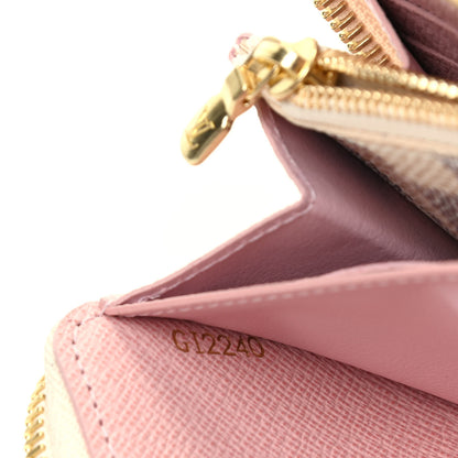 Louis Vuitton Damier Azur Clemence Wallet Rose Ballerine 7 of 7