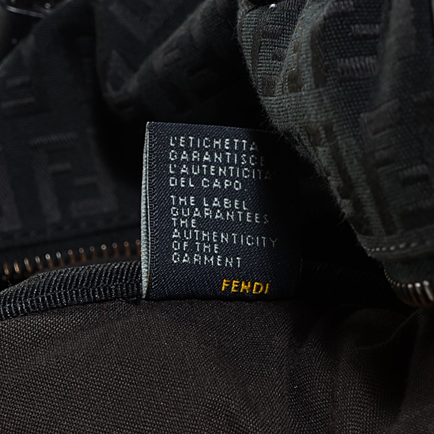 Fendi Zucchino Vitello Small Boston Black 9 of 10