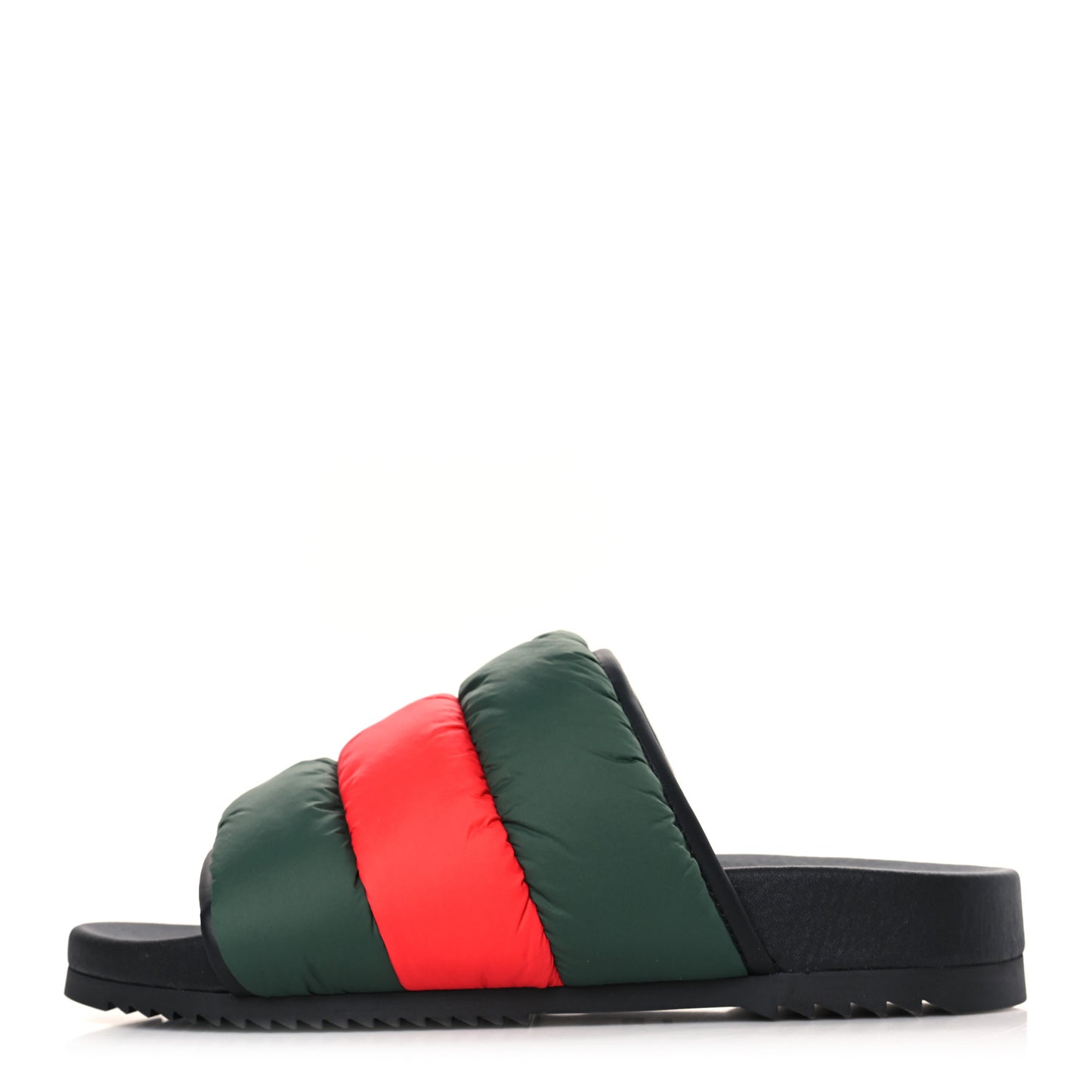 Nylon Web Womens Slide Sandals 38 Black Green Red