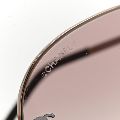 Chanel Aviator CC Sunglasses 4189-T-Q Silver 7 of 8