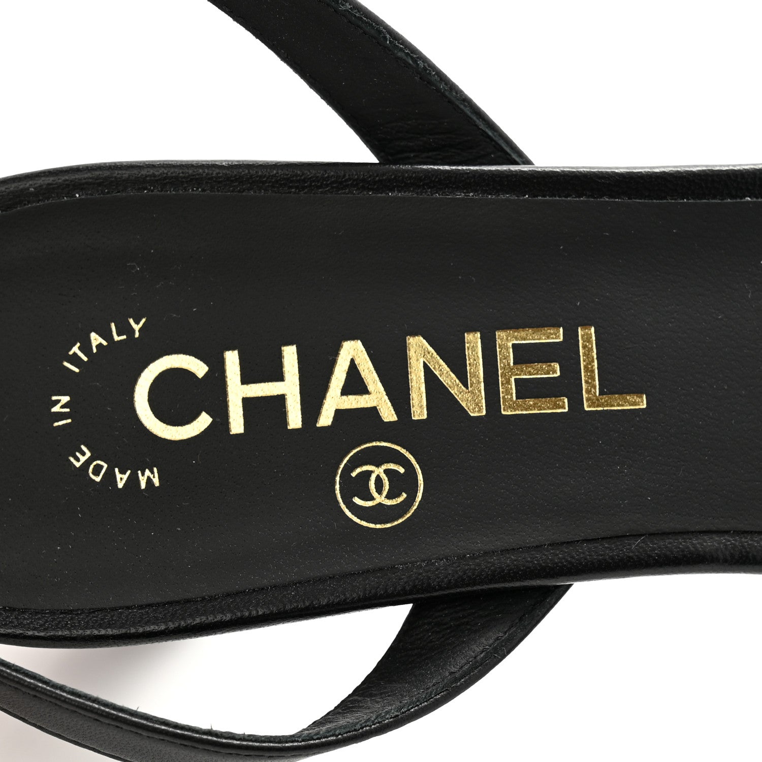 Chanel Lambskin Grosgrain Cap Toe CC Slingback Pumps 40 Black 6 of 11