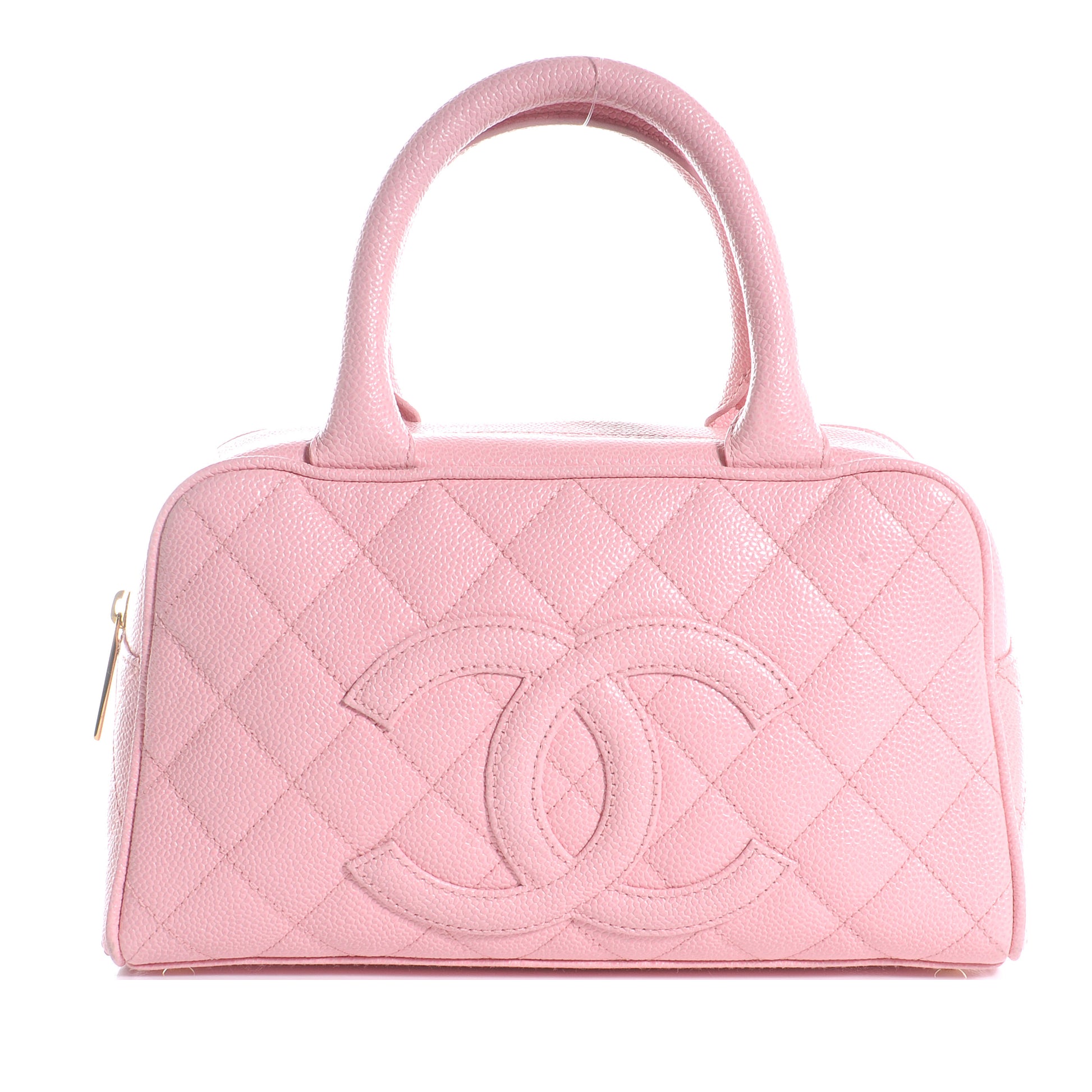 Chanel Caviar Quilted Small Bowler Pink 1 of 7