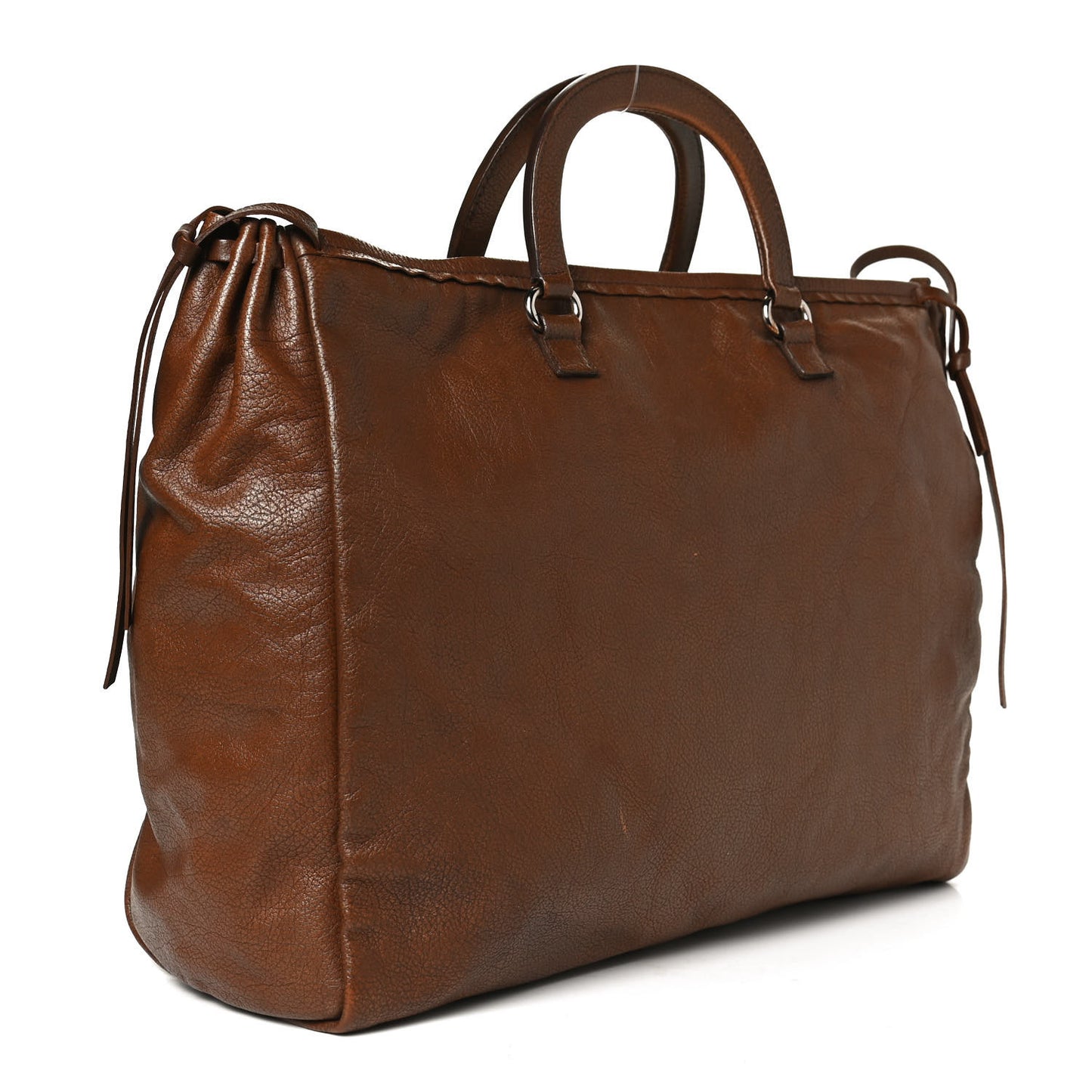 Vitello Daino Top Handle Tote Brown