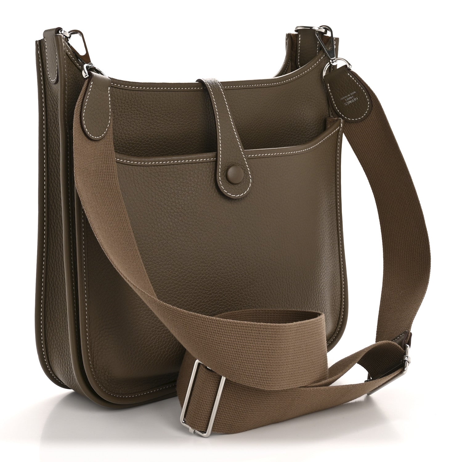 Hermes Taurillon Clemence Evelyne III PM Etoupe 3 of 13