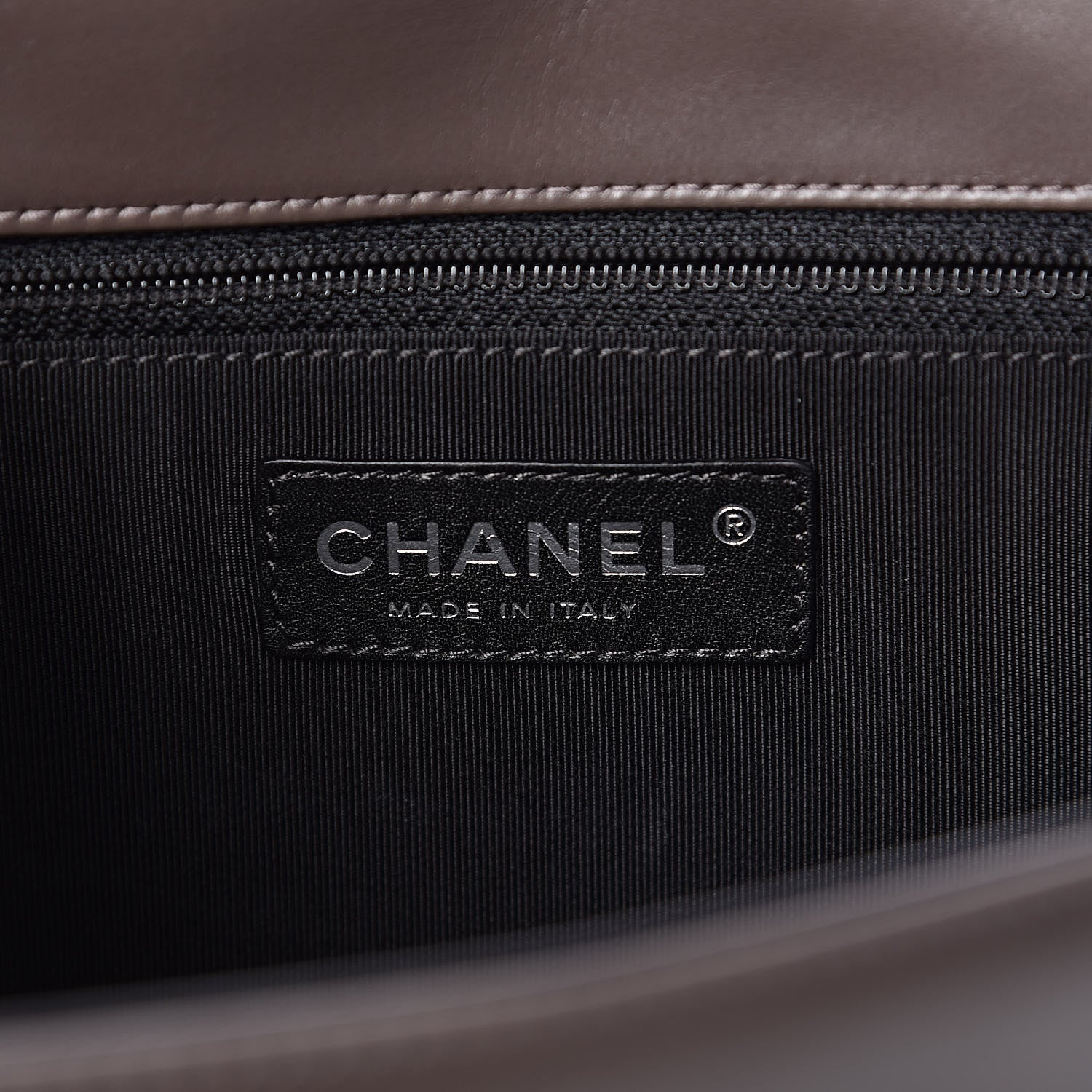 Chanel Glazed Calfskin Large Boy Flap Black Brown 6 of 11