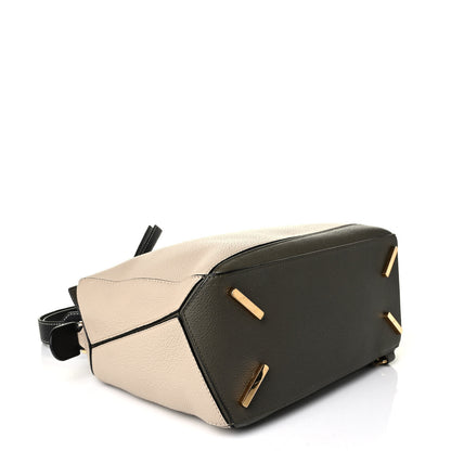 Loewe Grained Calfskin Medium Puzzle Bag Oat Khaki Green 3 of 7