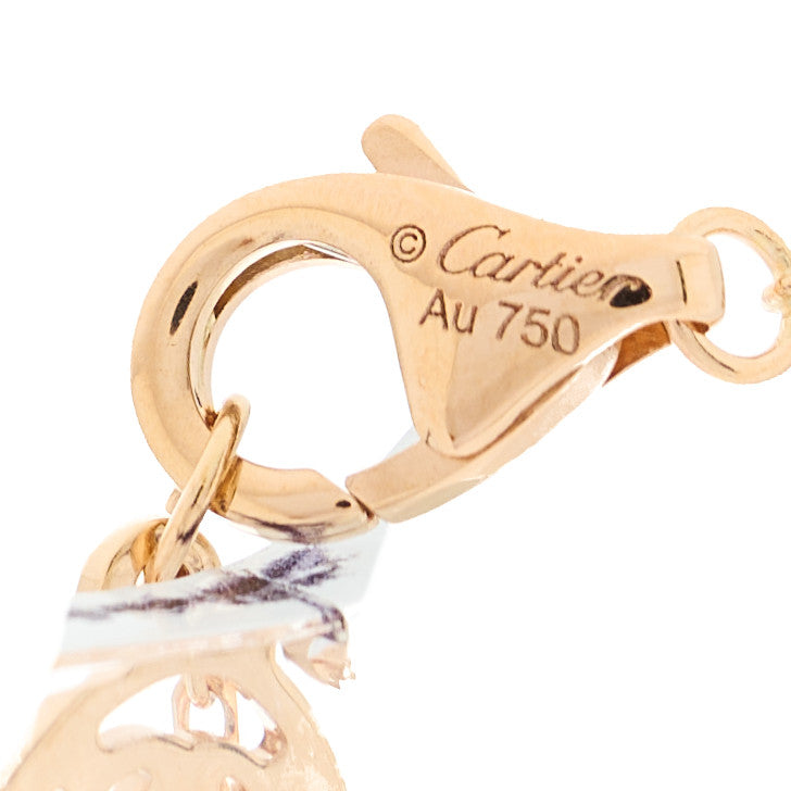 Cartier 18K Pink Gold Diamond .24ct C De Cartier Pendant Necklace 4 of 5