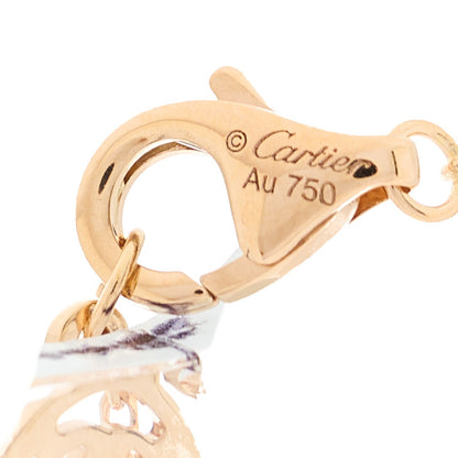 Cartier 18K Pink Gold Diamond .24ct C De Cartier Pendant Necklace 4 of 5