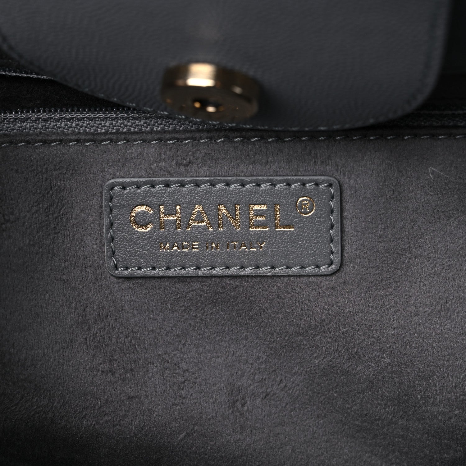 Chanel Caviar Studded Small Deauville Tote Grey 6 of 12