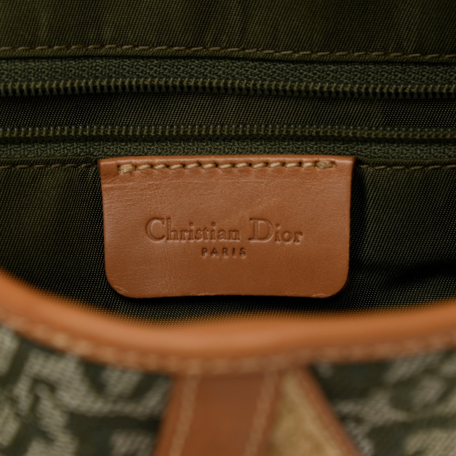 Christian Dior Monogram Double Saddle Bag Green 8 of 9