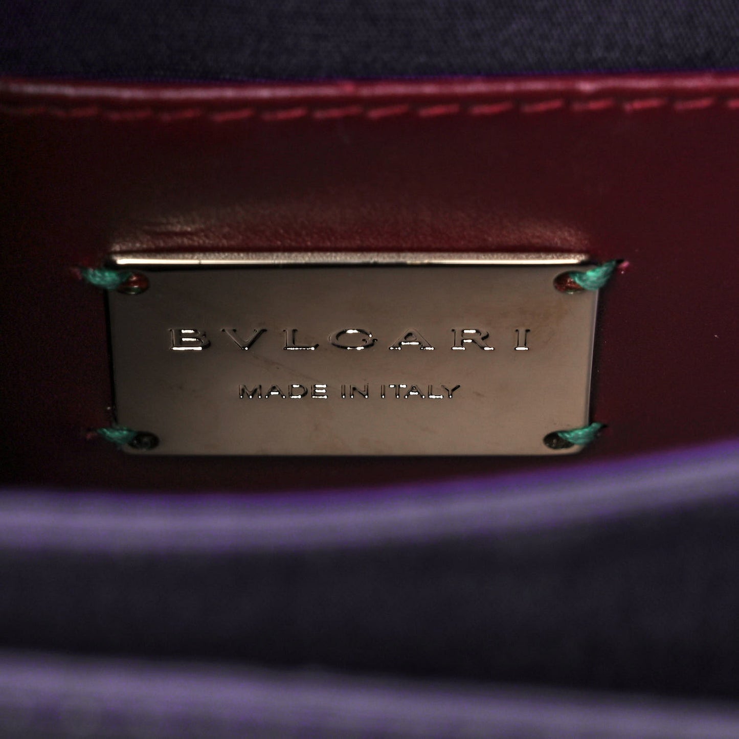 Calfskin Galuchat Serpenti Forever Crossbody Plum