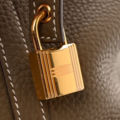 Hermes Taurillon Clemence Picotin Lock 18 PM Etoupe 10 of 11