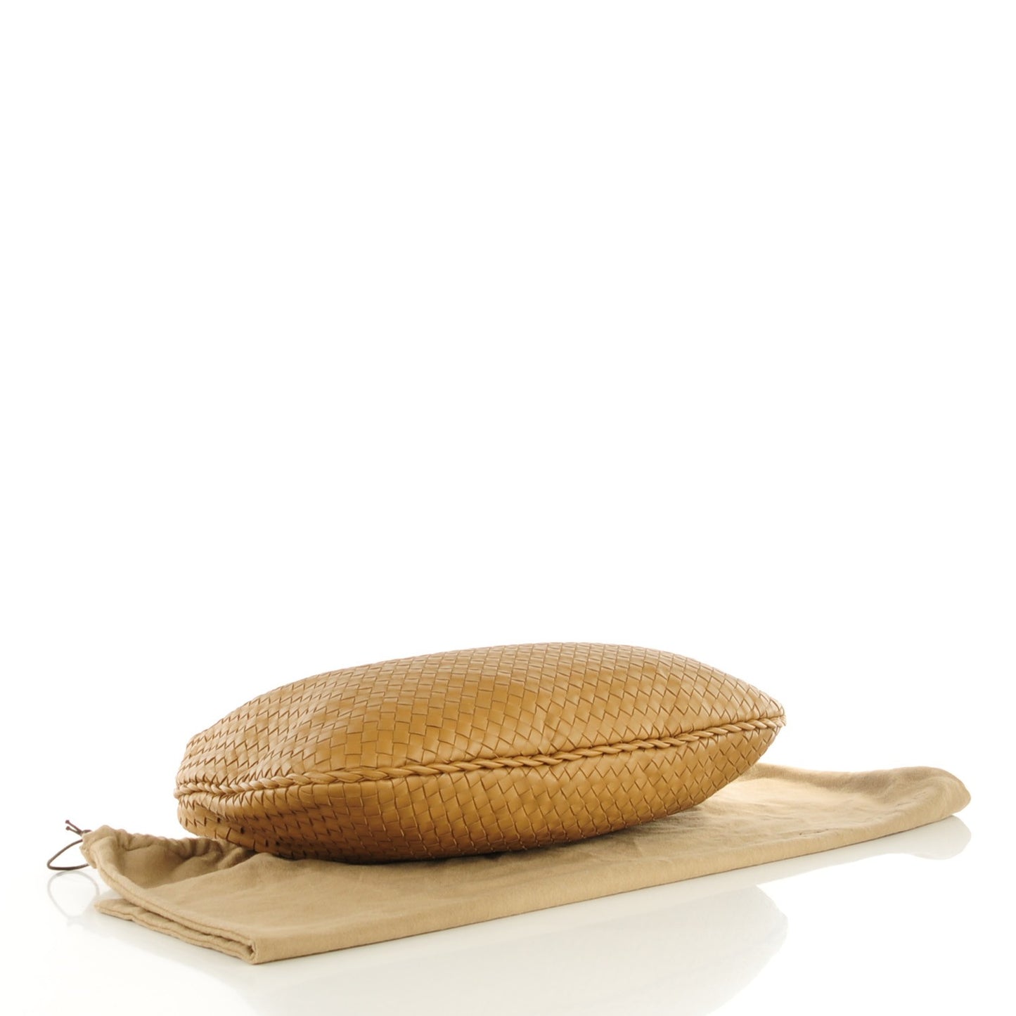 Nappa Intrecciato Large Veneta Hobo Camel
