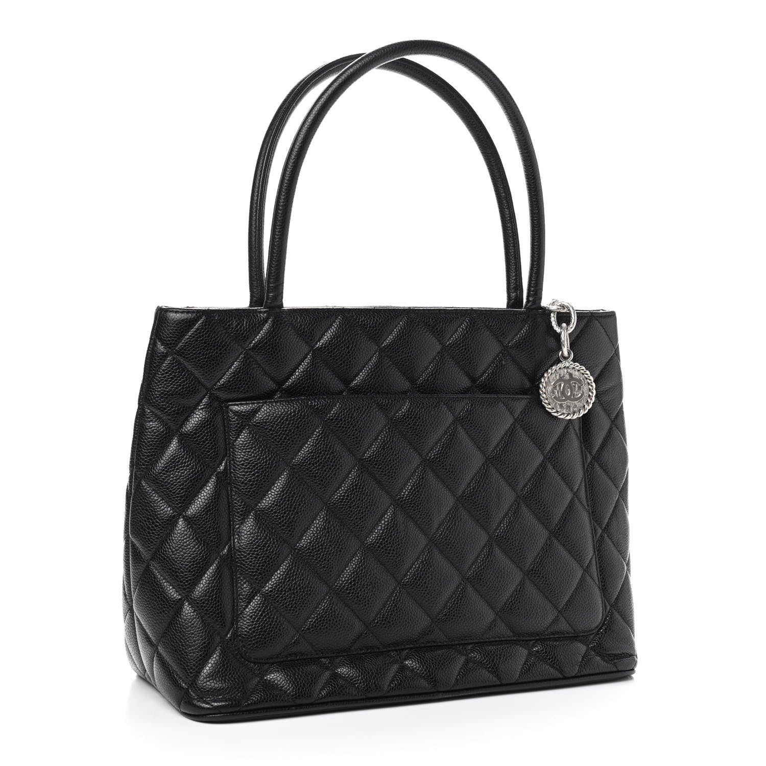 Chanel Caviar Quilted Medallion Tote Black 4 of 10