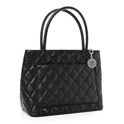 Chanel Caviar Quilted Medallion Tote Black 4 of 10