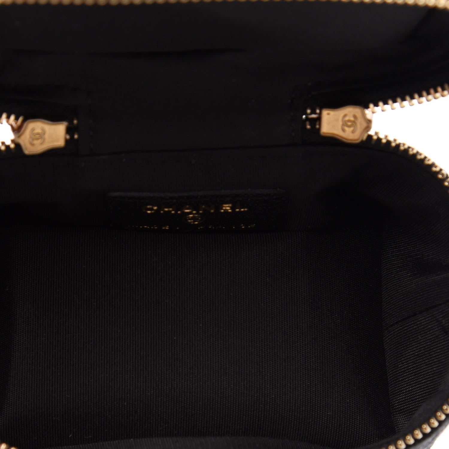 Chanel Caviar Quilted Mini Top Handle Vanity With Chain Black 5 of 11