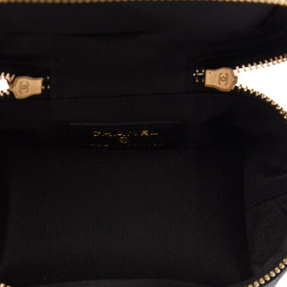 Chanel Caviar Quilted Mini Top Handle Vanity With Chain Black 5 of 11