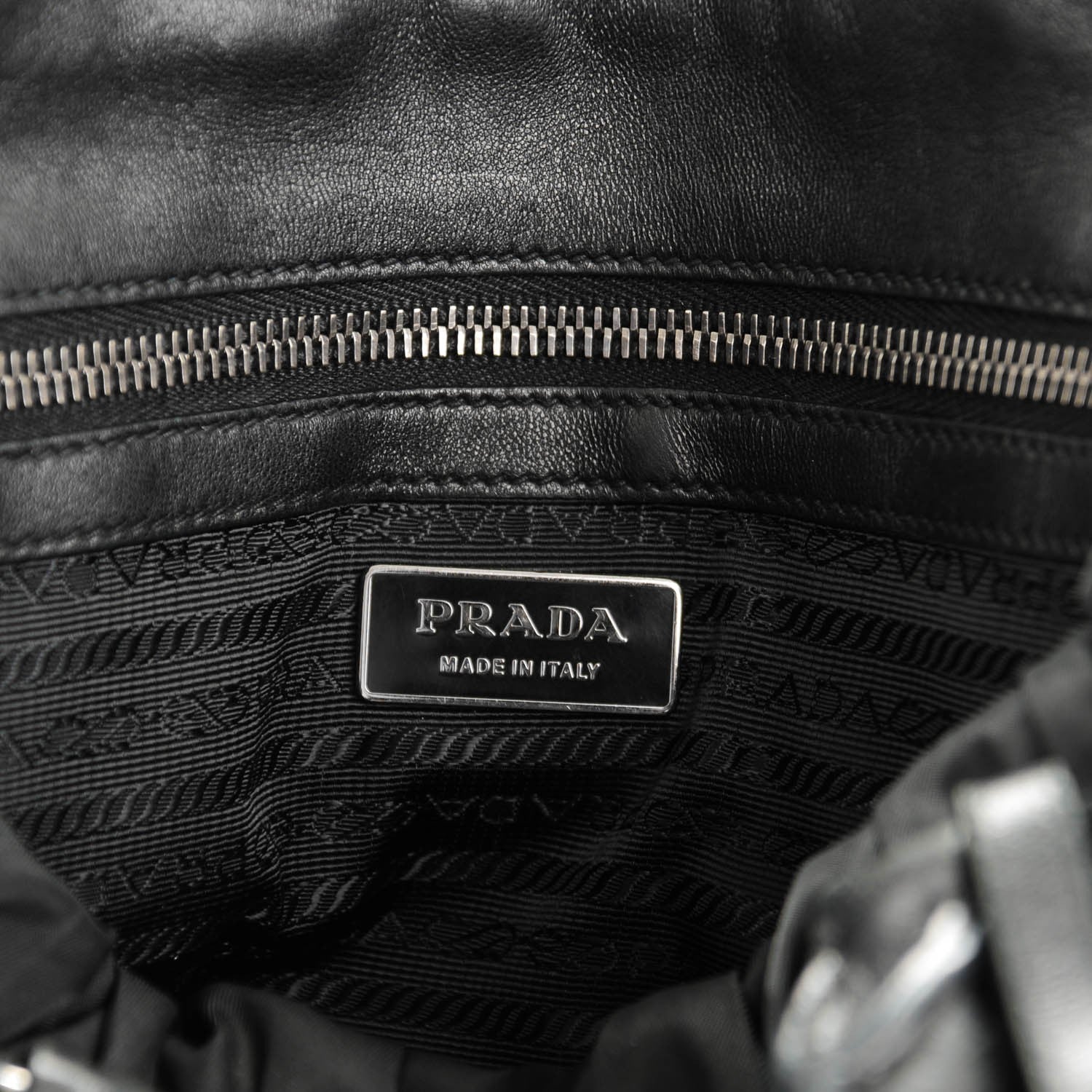 Prada Tessuto Nylon Gaufre Tote Nero Black 6 of 8