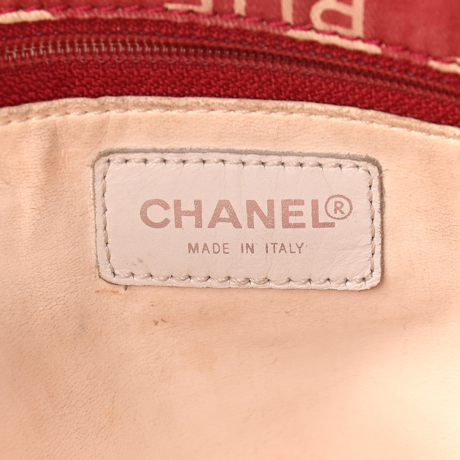 Chanel Canvas 31 Rue Cambon Beach Tote Red 6 of 10