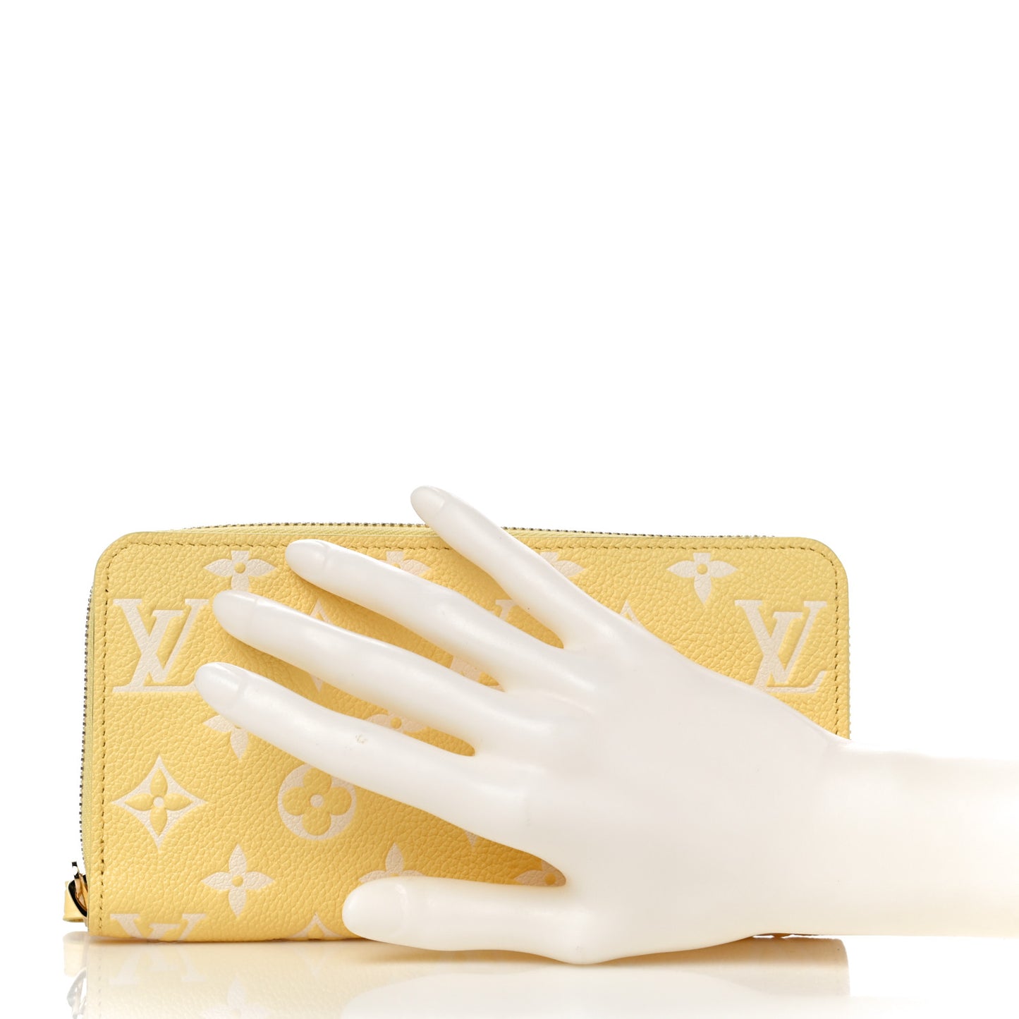 Empreinte Monogram Zippy Wallet Lemon Curd Yellow