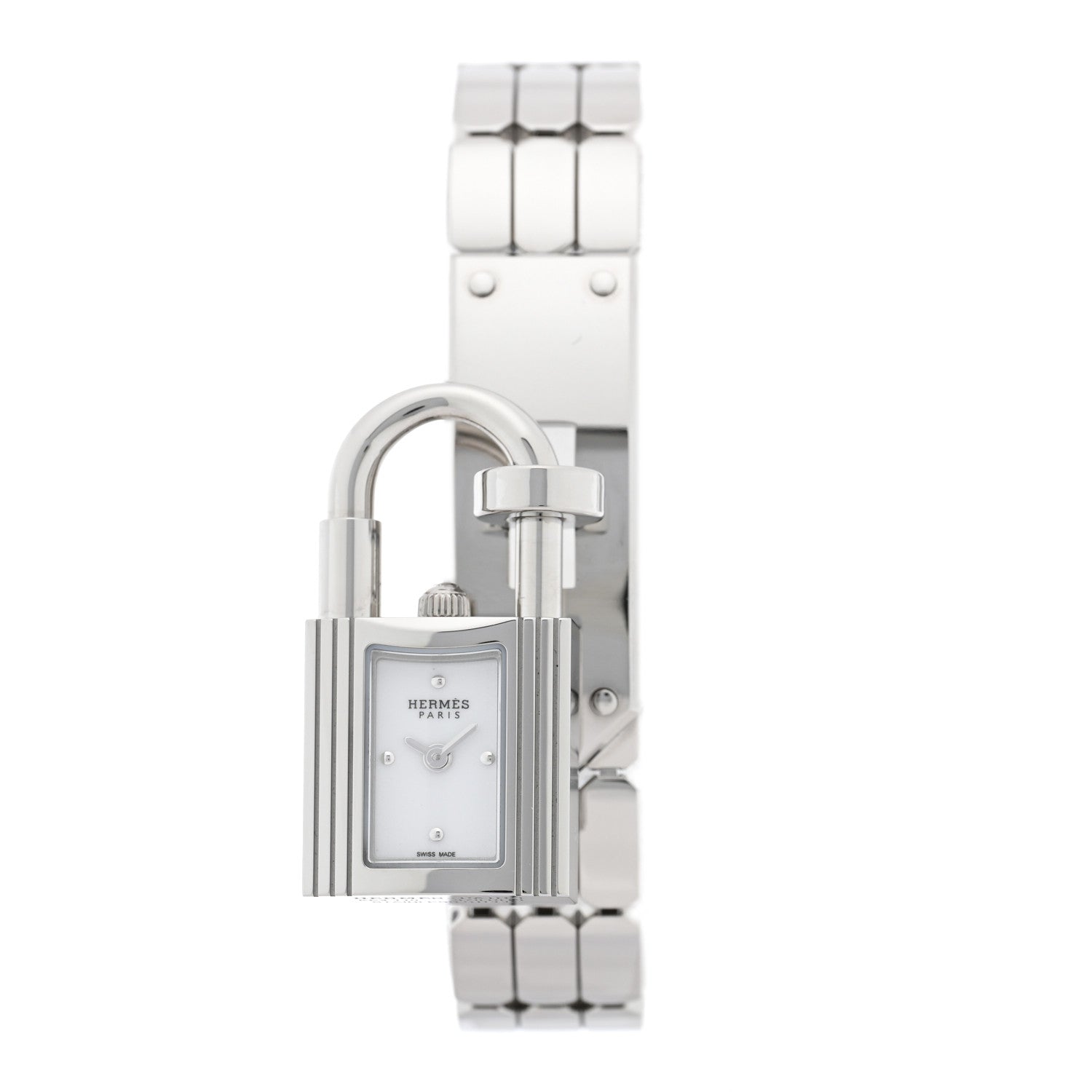 Hermes Stainless Steel 16mm Kelly Quartz Watch 1 of 6