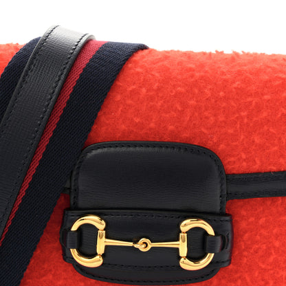 Gucci Casy Wool Azalea Calfskin Mini Horsebit 1955 Shoulder Bag Bitter Sweet Blue 8 of 11