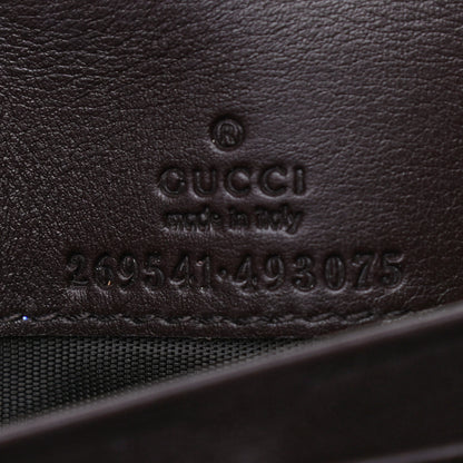 Gucci Guccissima Signature Dice Chain Wallet Chocolate 6 of 7