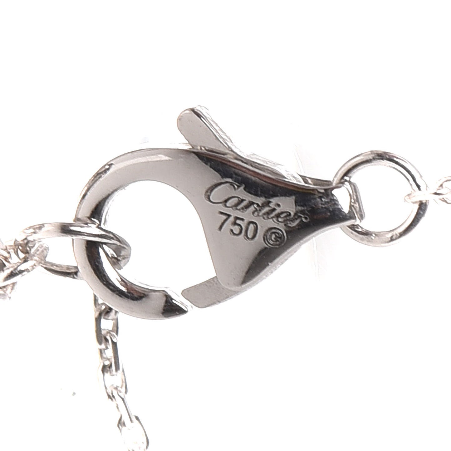 18K White Gold Diamonds Bubble Heart Necklace