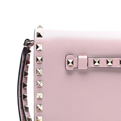 Valentino Garavani Nappa Rockstud Wristlet Clutch Cipria 10 of 10