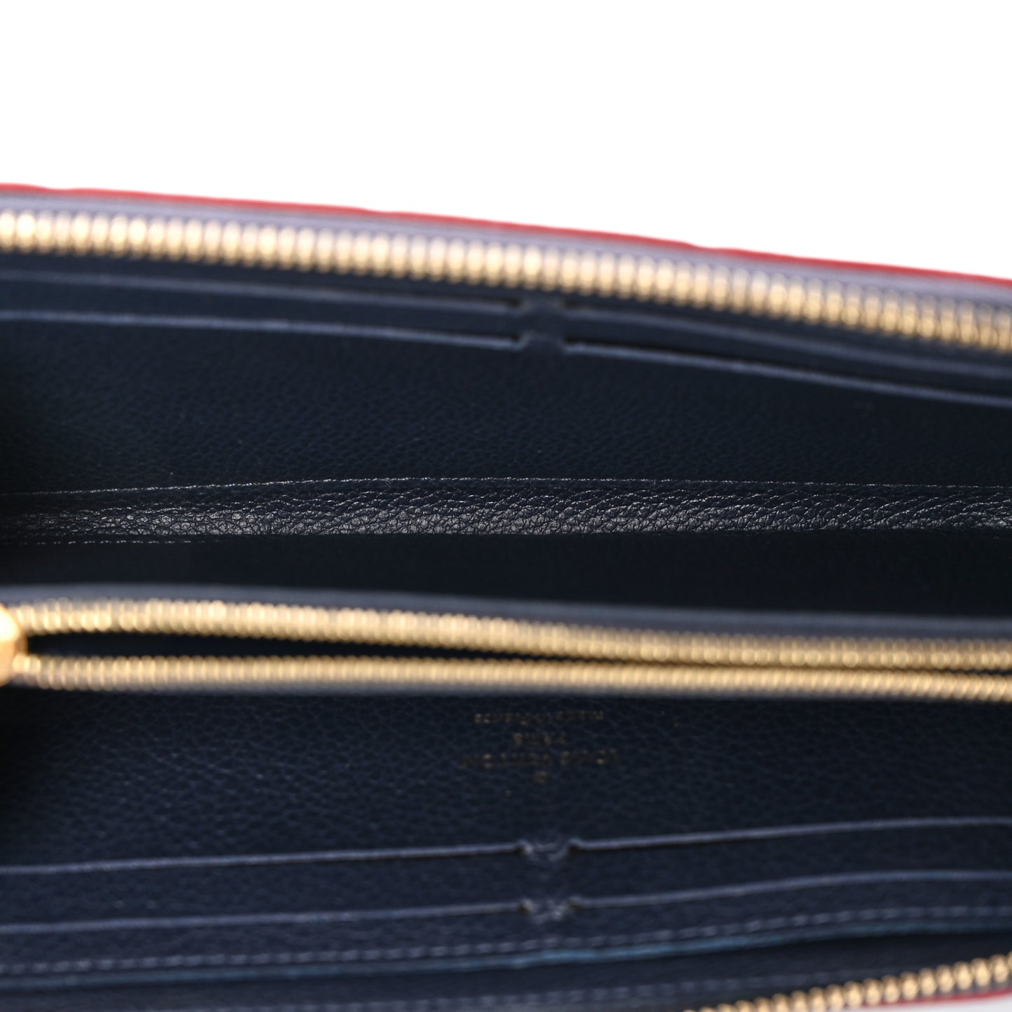 Empreinte Clemence Wallet Marine Rouge