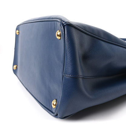 Prada Saffiano Lux Medium Galleria Double Zip Tote Blue 10 of 10