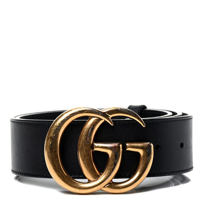 Gucci Calfskin Double G 40mm Belt 75 30 Black 1 of 3