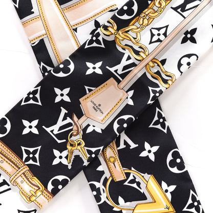 Louis Vuitton Silk Monogram Confidential Bandeau Black 3 of 5