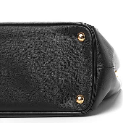 Prada Saffiano Small Galleria Double Zip Tote Black 7 of 10