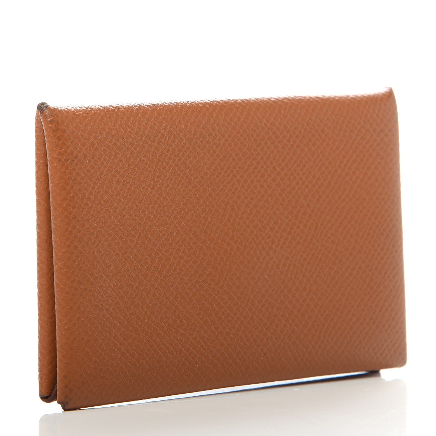 Hermes Epsom Calvi Card Case Gold 3 of 9