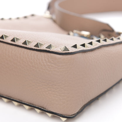 Valentino Garavani Pebbled Calfskin Mini Rockstud Flip-Lock Messenger Bag Rose Cannelle 9 of 9