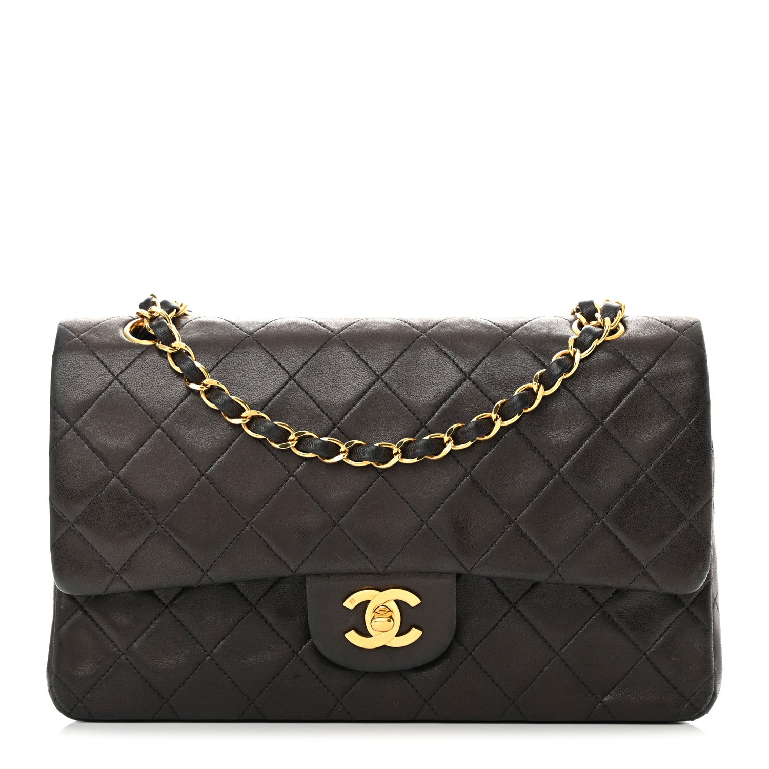 Chanel Lambskin Quilted Medium Double Flap Black 1 of 19