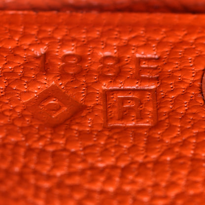 Hermes Chevre Mysore Bastia Coin Purse Feu 7 of 8
