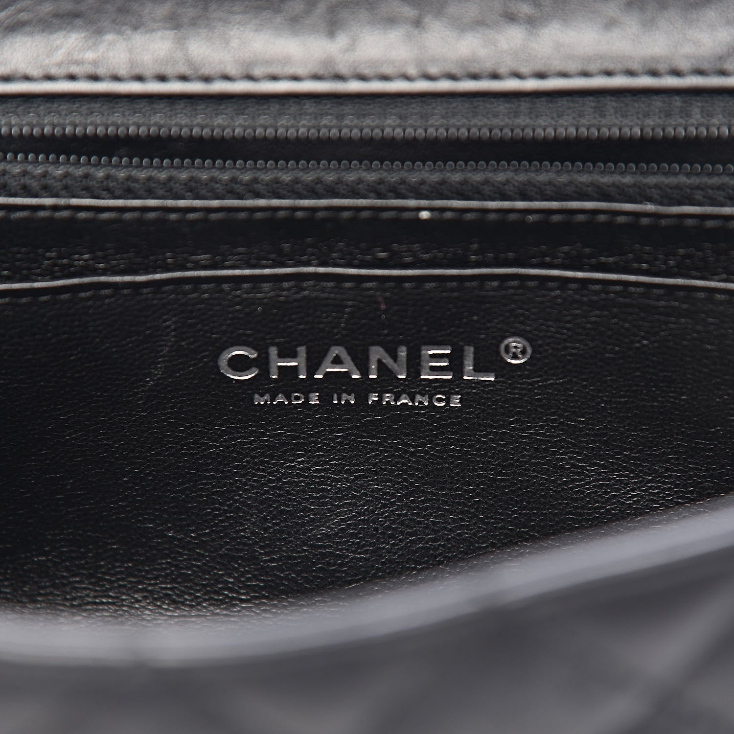 Chanel Crumpled Calfskin Quilted Mini Rectangular Flap So Black 6 of 10